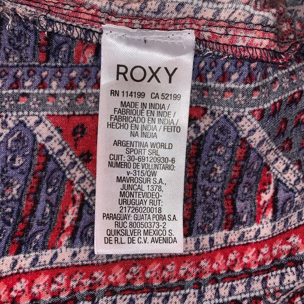Roxy Sweetness Seas Patchwork Mini Dress Size Xs - image 6